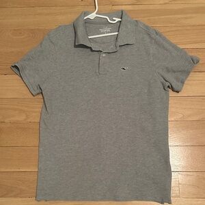 Vineyard Vines Heather Gray Polo Shirt